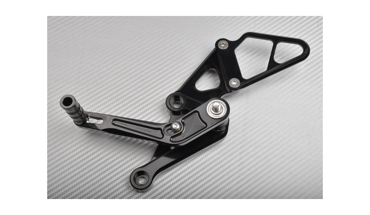 avdb-moto Estriberas Retrasadas Ajustables Compatible con YAMAHA YZF R6