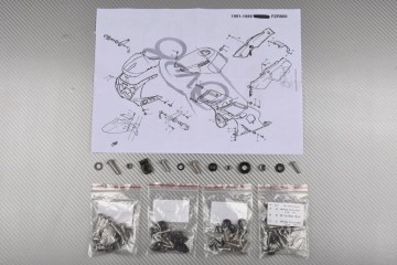 Kit de tornillos de carenados YAMAHA FZR 600 1989 - 1997
