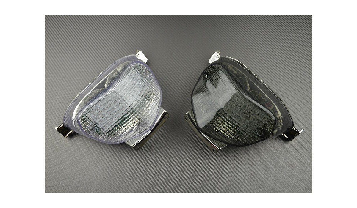 illuminazioni Topzone lenti trasparenti moto LED fanale posteriore freno fanale con indicatori di direzione integrato per Honda 02-07 599/919 03-06 CB600/CB900 HORNET