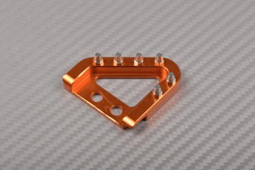 Gear pedal tip in anodised aluminum