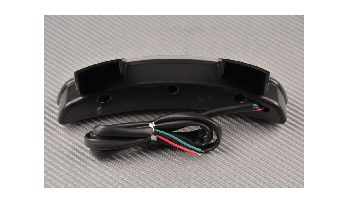 Luce Di Stop LED Per Motocicletta Kawasaki Z800 2013-2014 - Fanale Posteriore Nero