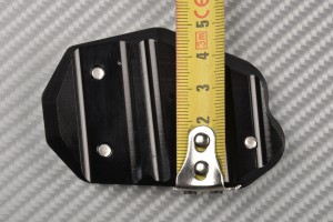 Anodised aluminum sidestand foot enlarger for many KAWASAKI