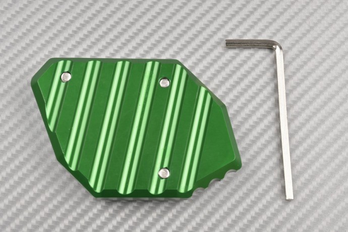 Anodised aluminum sidestand foot enlarger KAWASAKI NINJA 250R 300R & Z250 Z300