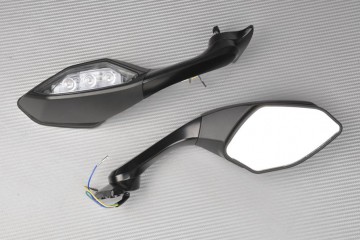 Pair of Aftermarket Rearview Mirrors with Integrated Turn Signals YAMAHA R1 2015 / 2019