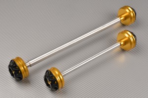 KIT Gabel & Schwingen Sturz-Pads SUZUKI GSXR 1000 2005 - 2008