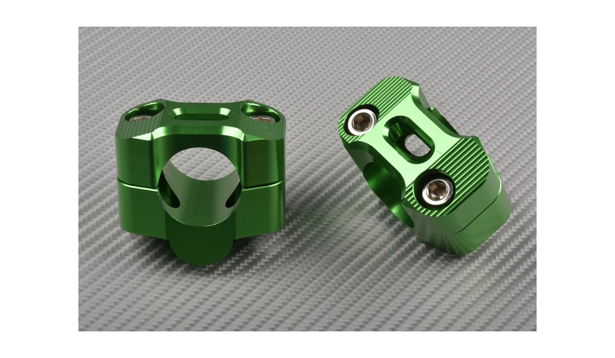 Pair of Universal Risers for 28 mm Handlebars DESIGN 2 AVDB MOTO L