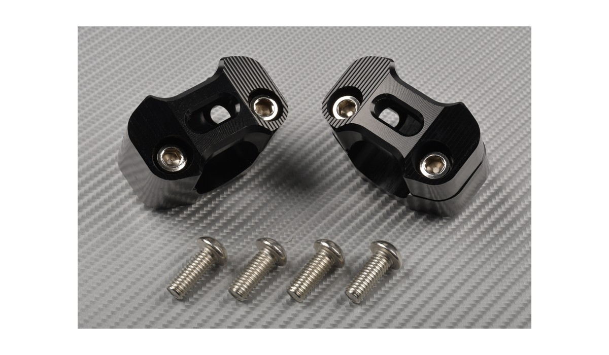 Pair of Universal Risers for 28 mm Handlebars DESIGN 2 AVDB MOTO L