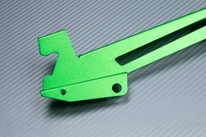 Chain guard in anodised aluminum KAWASAKI Z1000 / R / SX 2010 - 2021 & Ninja 1000SX
