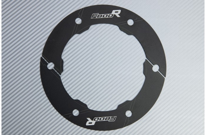 Transmission belt cover in anodised aluminum BMW F800 R 2009 - 2019