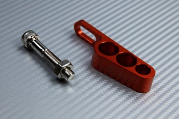 Ze Universal waste pipes bracket in anodised aluminum