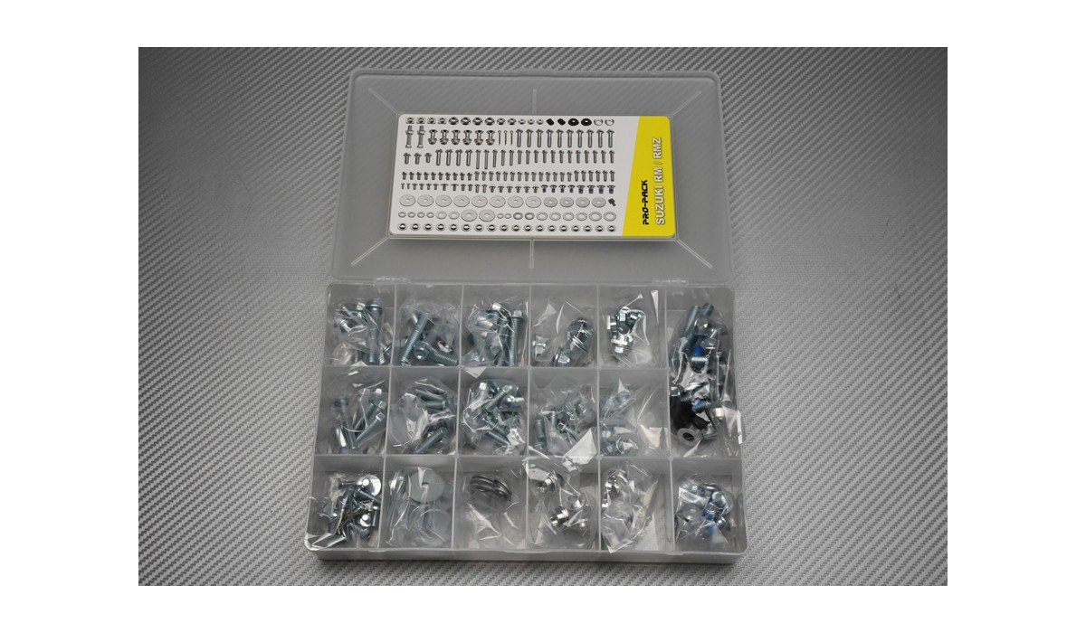 Juego De Tornilleria Cross Completos Suzuki Rm Rmz Dr Drz 80 85 125 250 350 450 650 Avdb Moto L Accessoire A Prix Motard