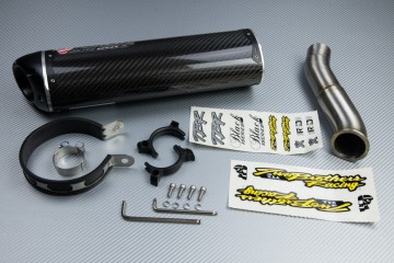 Slip On Exhaust HONDA CBR 500 R CB 500 F / X 2013 - 2015 TWO BROTHERS Carbon
