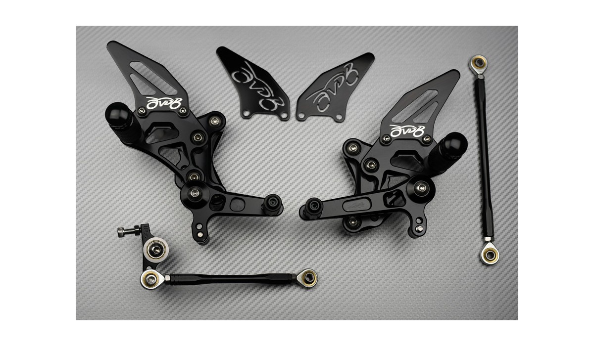 AVDB Rearsets DUCATI 848 / 848 EVO AVDB MOTO L'ACCESSOIRE À PRIX MOTARD