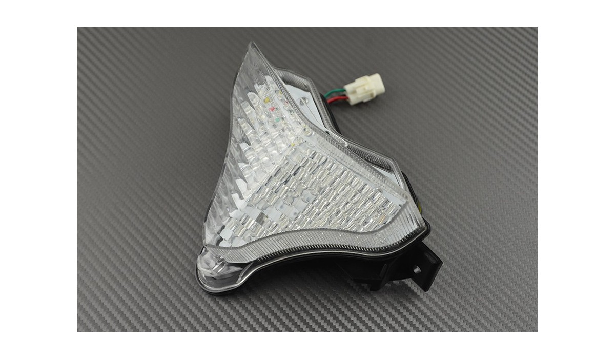 2014 Fanale posteriore indicatori di direzione integrato per Yamaha R1 2009 Chiaro