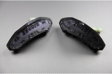 Moto clignotant LED & Feux de signalisation, Feux Arrières - Integré - Noir  CNC Aluminium Métal