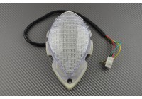 Fanale Posteriore Per Yamaha FZ6 N/F Fazer 600 2004-2014, Indicatori Integrati, Fumè Chiaro, AVDB