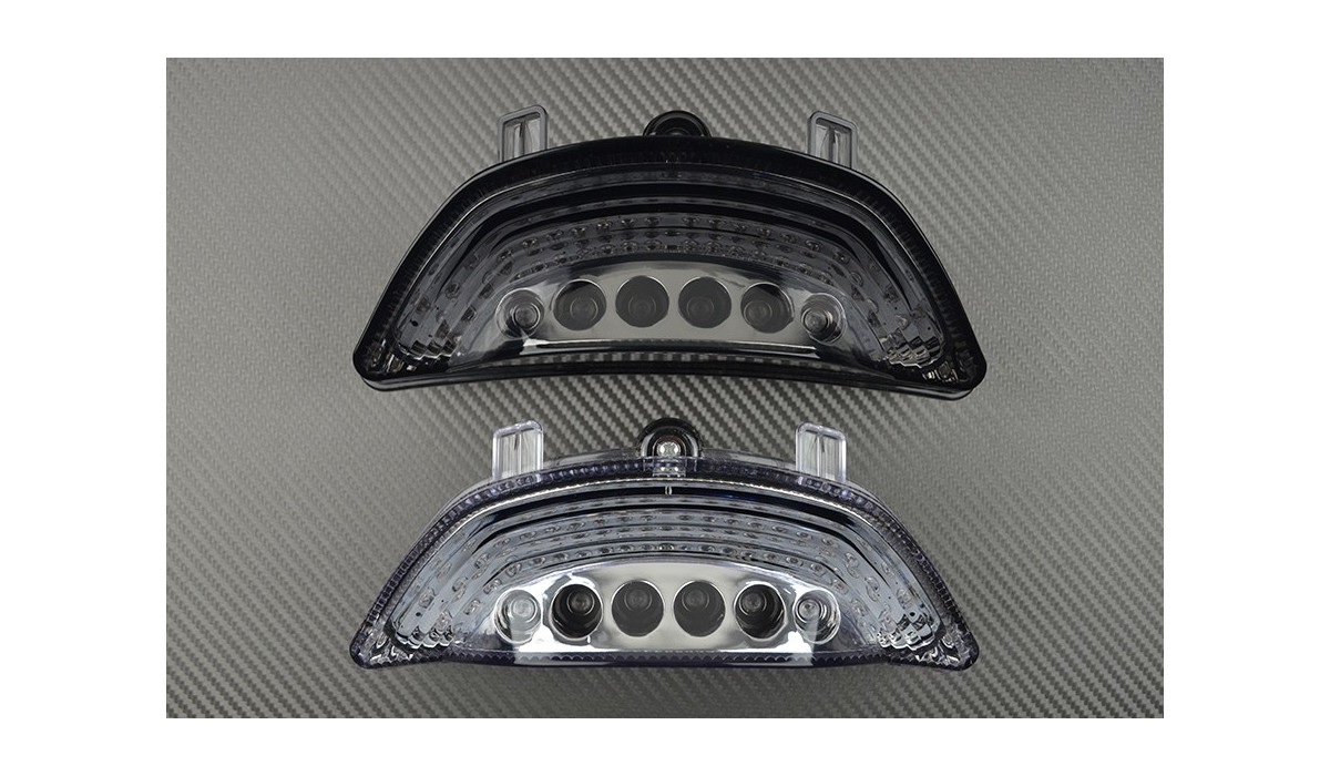 Indicatori di direzione con luce posteriore a LED compatibile con Yamaha Yzf R1 Yzfr1 Yzf-R1 2004-2006 Smoke