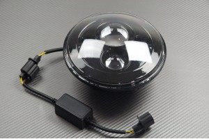 Optique / Phare rond à LED à adapter