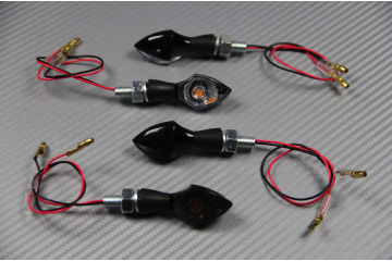 Pair of small clear or smoked universal turn signals - 1 LED