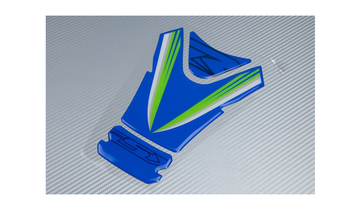 Protection De Réservoir Moto GSXR - Adhésif 3D Blanc, Dimensions 15x20 Cm, Facile à Poser