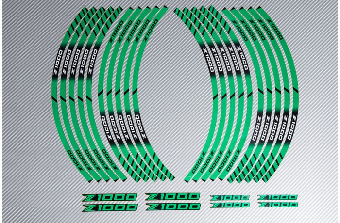 Racing Klebstoff-Felge-Rad-Streifen KAWASAKI Z1000