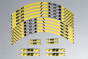 Strisce nastro adesivo racing per cerchio ruota SUZUKI GSR