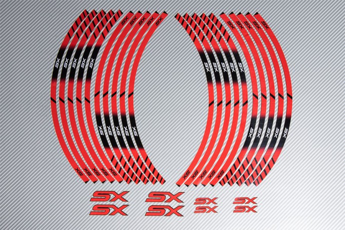 Racing Klebstoff-Felge-Rad-Streifen KAWASAKI SX