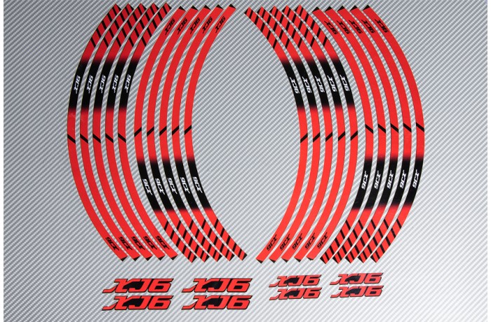 Stickers de llantas Racing YAMAHA - Modelo XJ6