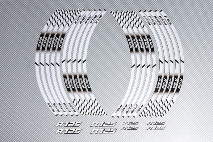 Racing Klebstoff-Felge-Rad-Streifen YAMAHA - Modell R125