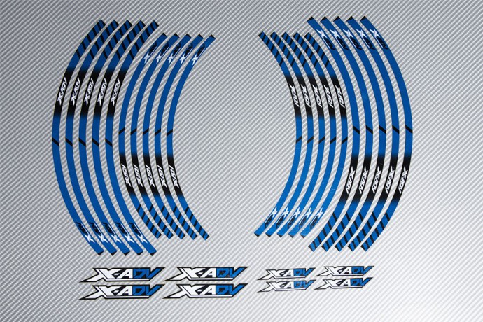Adesivi ruote moto per HONDA HORNET- strisce RACING 7 cerchi