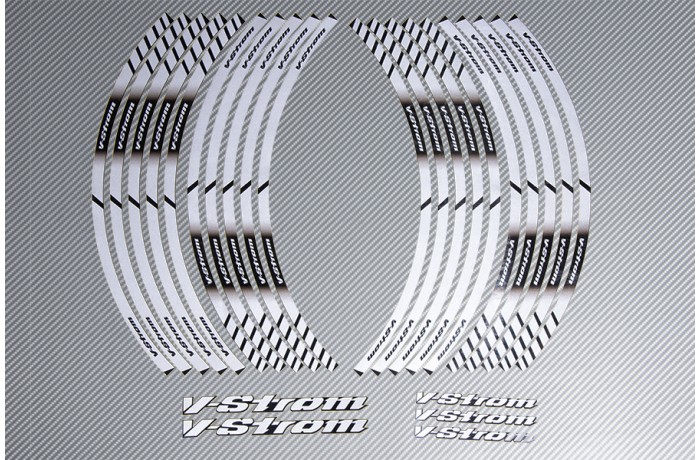 Stickers de llantas Racing SUZUKI - Modelo VSTROM