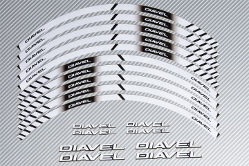 Stickers de llantas Racing DUCATI - Modelo DIAVEL