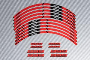 Stickers de llantas Racing DUCATI - Modelo 999