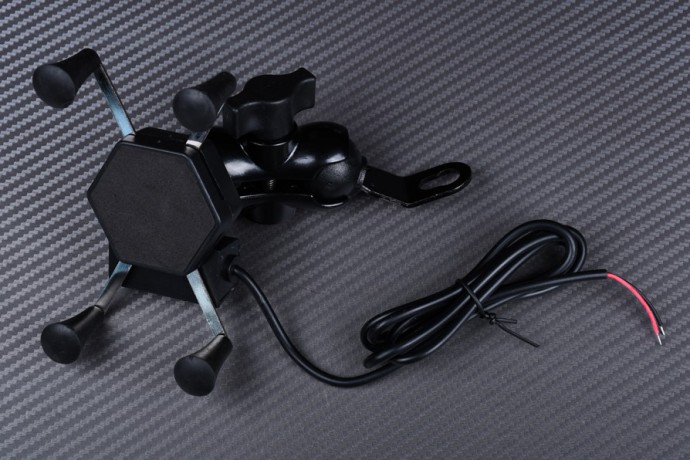 Universal Phone Holder With Integrated Charger