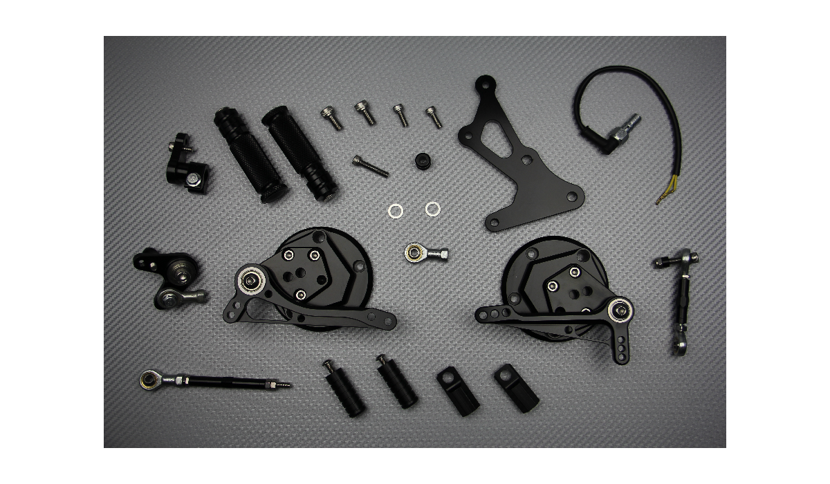 CNC Rearsets for Yamaha VMAX 1700 09 / 16 AVDB MOTO L'ACCESSOIRE À