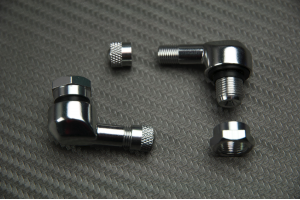 Pareja de Válvulas 90° de aluminio anodizado 8.3 mm - DESIGN 1