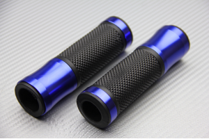 Coppia di manopole in Alluminio / gomma 22 / 24mm modello universale