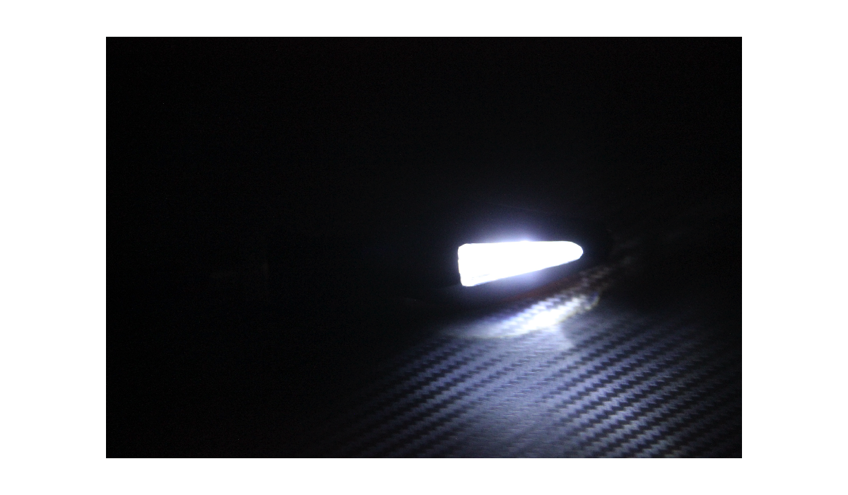 Pair of Universal LED Turn Signals with White Rear Light