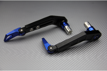 Pair of brake and clutch levers guards in anodised aluminum