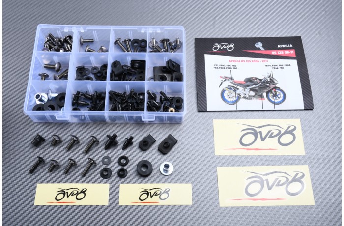 Kit de tornillos AVDB especifico para carenados APRILIA RS 125 2006 - 2011