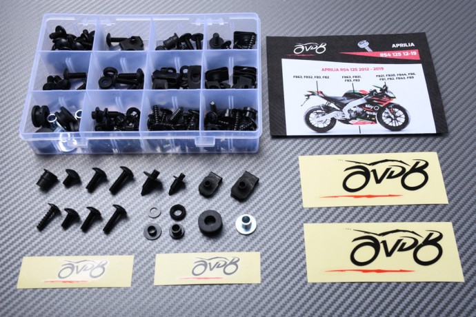 Kit de tornillos AVDB especifico para carenados APRILIA RS4 / RS 125 2012 - 2025