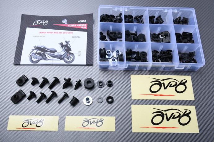 Kit de tornillos AVDB especifico para carenados HONDA FORZA 125 / 300 2013 - 2021