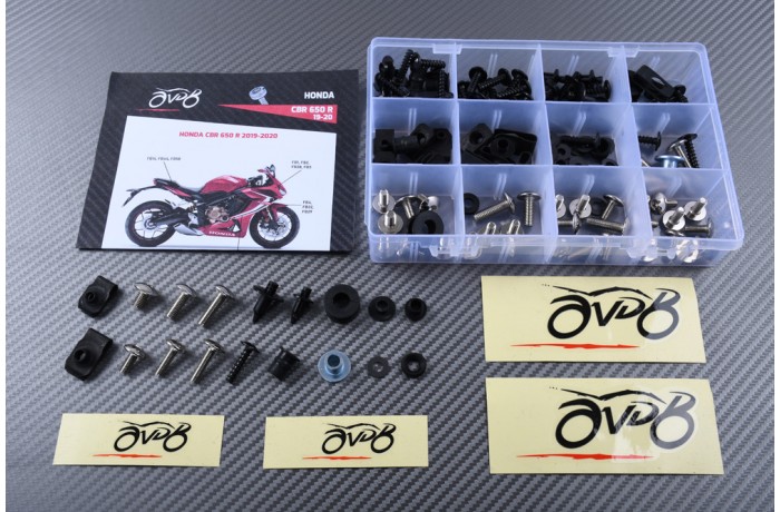 Kit viti AVDB specifico per Carena HONDA CBR 650 R 2019 - 2024 Kit viti AVDB specifico per Carena HONDA CBR 650 R 2019 - 2024