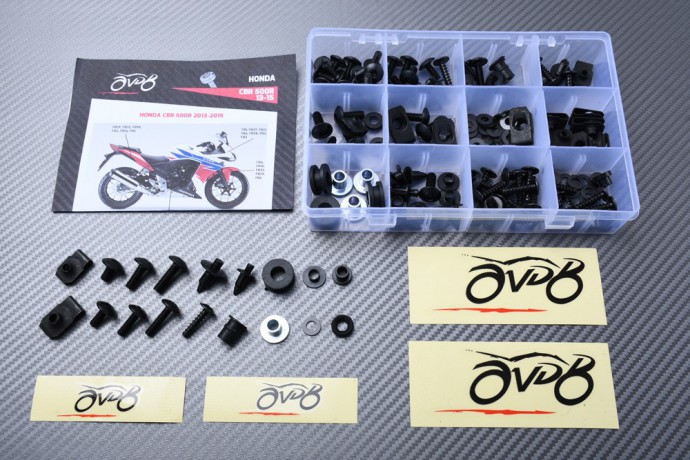 Kit de tornillos AVDB especifico para carenados HONDA CBR 500R 2013 - 2015