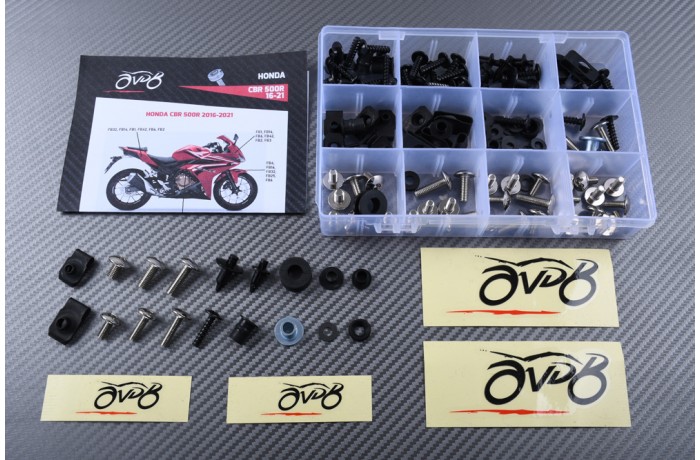 Kit de visserie AVDB spécifique pour carénages HONDA CBR 500 R 2016 - 2024