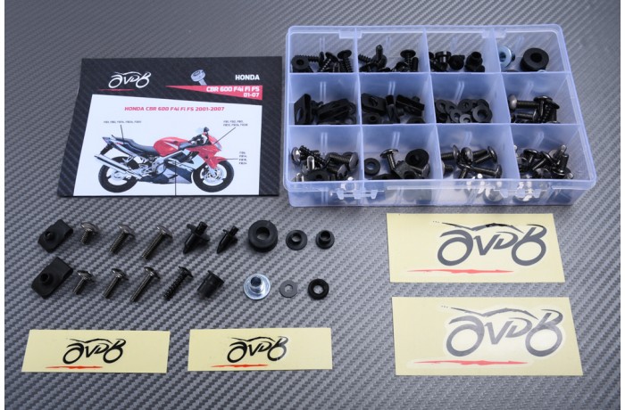 AVDB Specific Hardware / Complete Bolts & Screws Fairing Kit for HONDA CBR 600 F / FS / F4 2001 - 2006