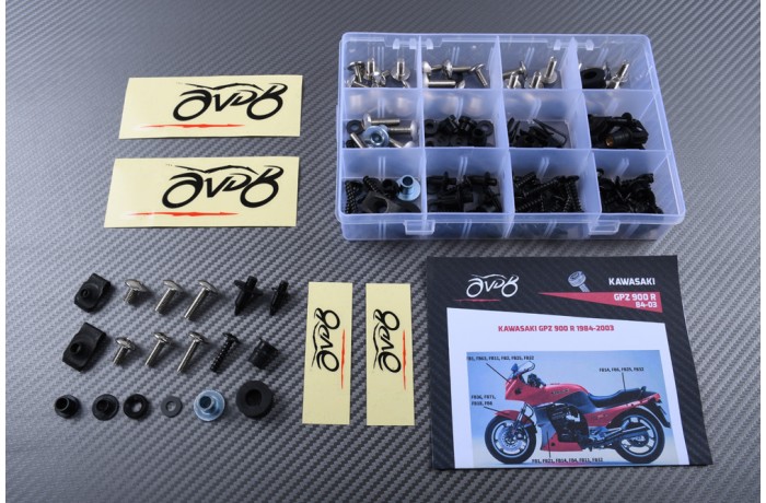 Kit de tornillos AVDB especifico para carenados KAWASAKI GPZ 900 1984 - 2003