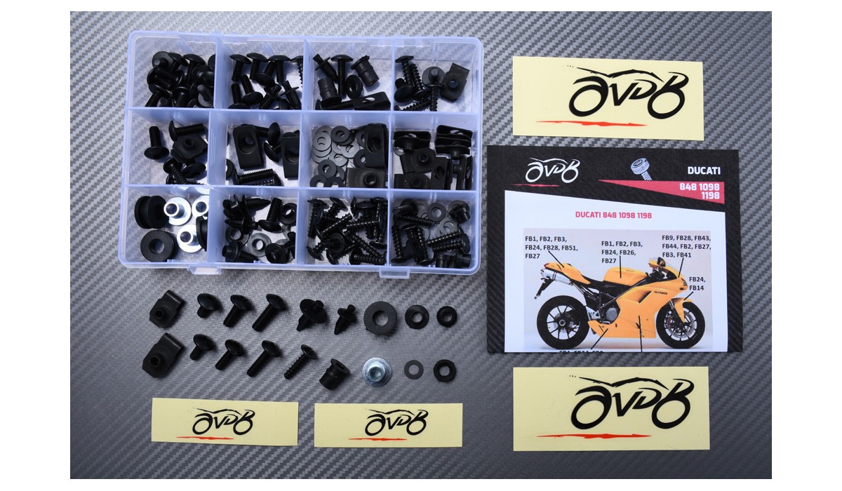 ducati 848 fairing bolts