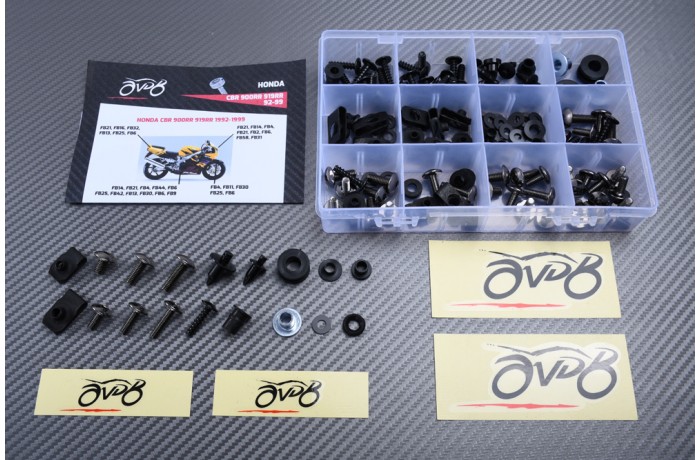 Kit de visserie AVDB spécifique pour carénages HONDA CBR 900 / 919 RR 1992 - 1999