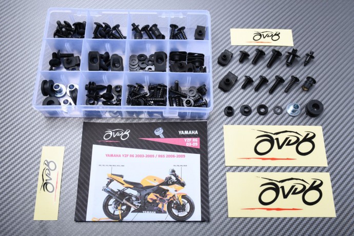 Spezifischer Schraubensatz AVDB für Verkleidungen YAMAHA YZF R6 2003 - 2005